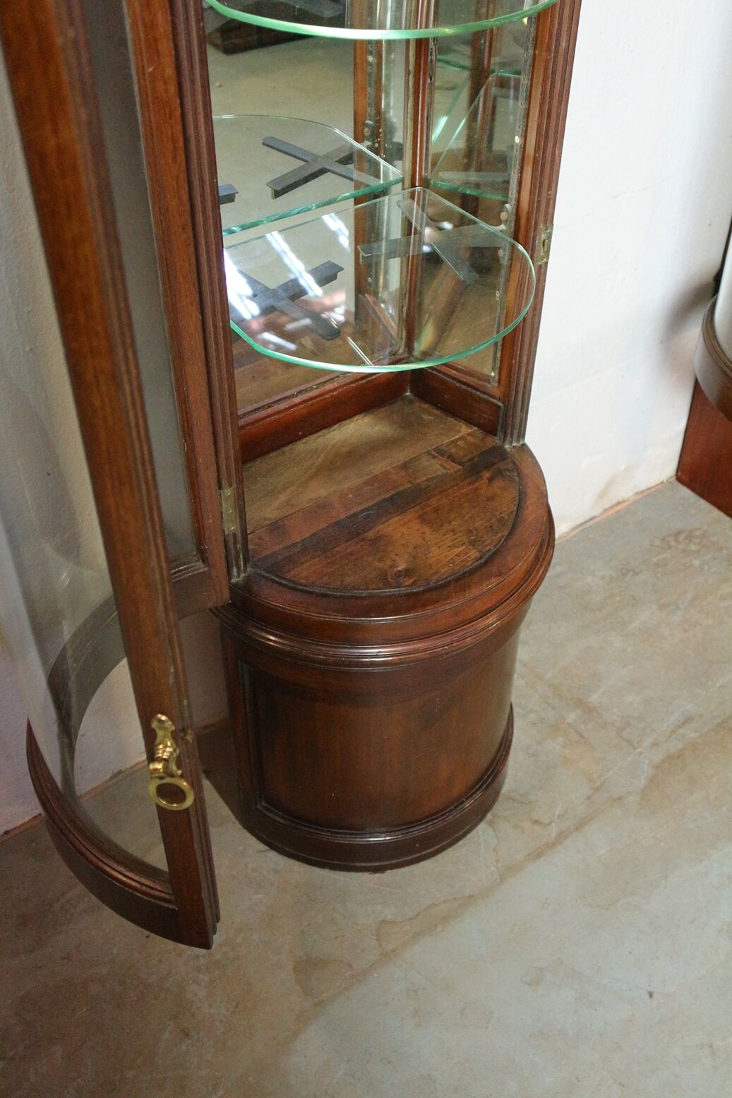 Set of 2 antique display cabinets
