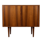 Rosewood Tambour Door Cabinet By Kai Kristiansen For Feldballes