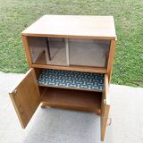 Meuble d'appoint , bar ou HI FI , pieds compas