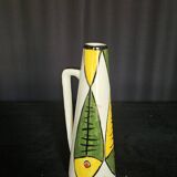 Ceramic soliflore vase with a fish drawing
