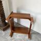 Modernist armchair in exotic wood and leather