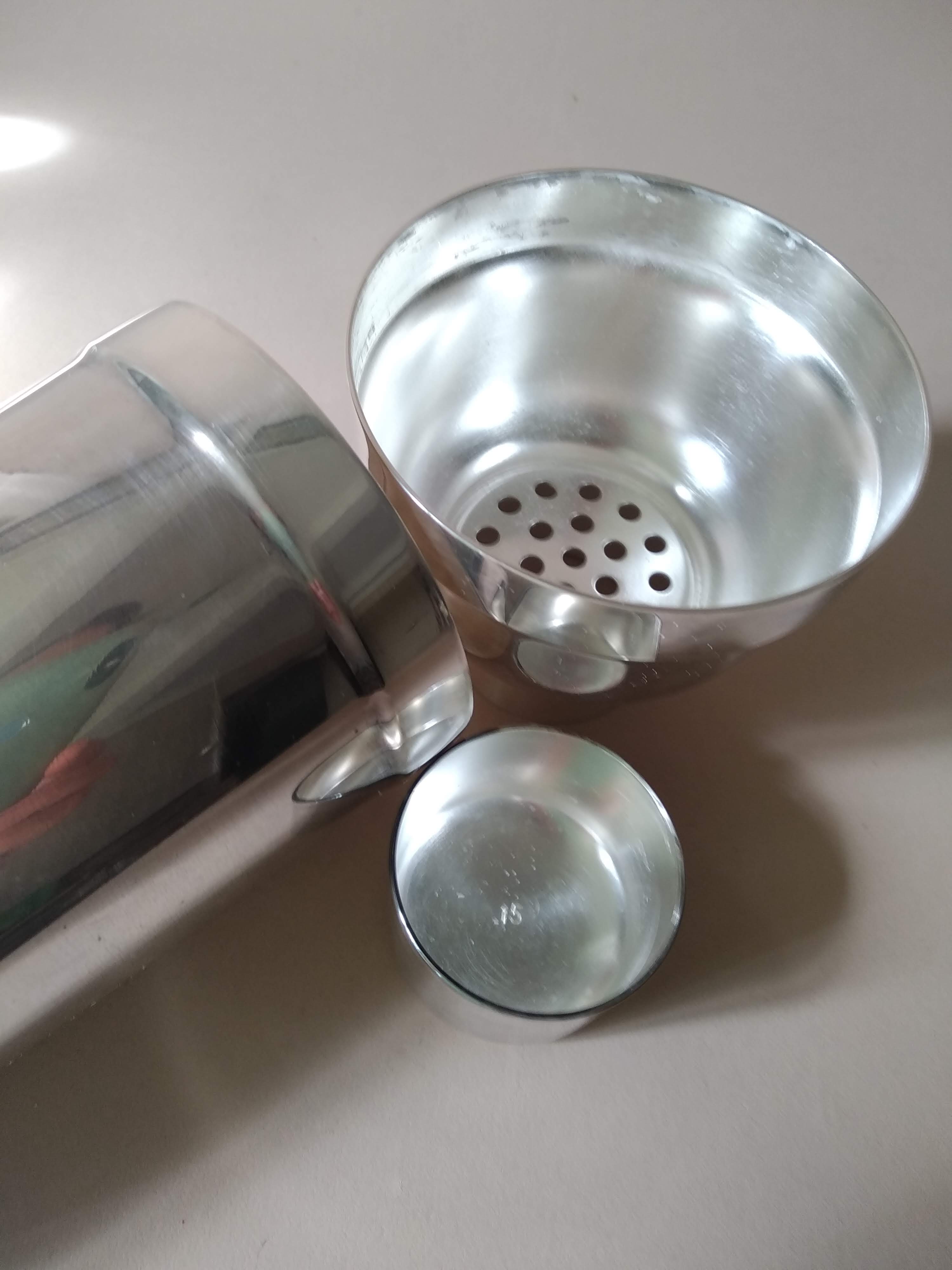 shaker silver metal vintage ercuis