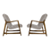 Kvadrat Customizable Pair Of Restored Mid Century Armchairs, 1960s