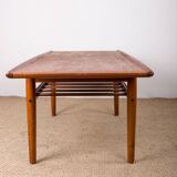Danish Teak coffee table, two levels, by Grete Jalk for Glostrup Mobelfabrik 1960.