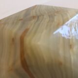 Presse papier en marbre d'onyx vintage