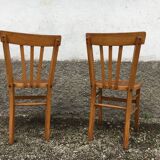 Pair of wooden chairs
