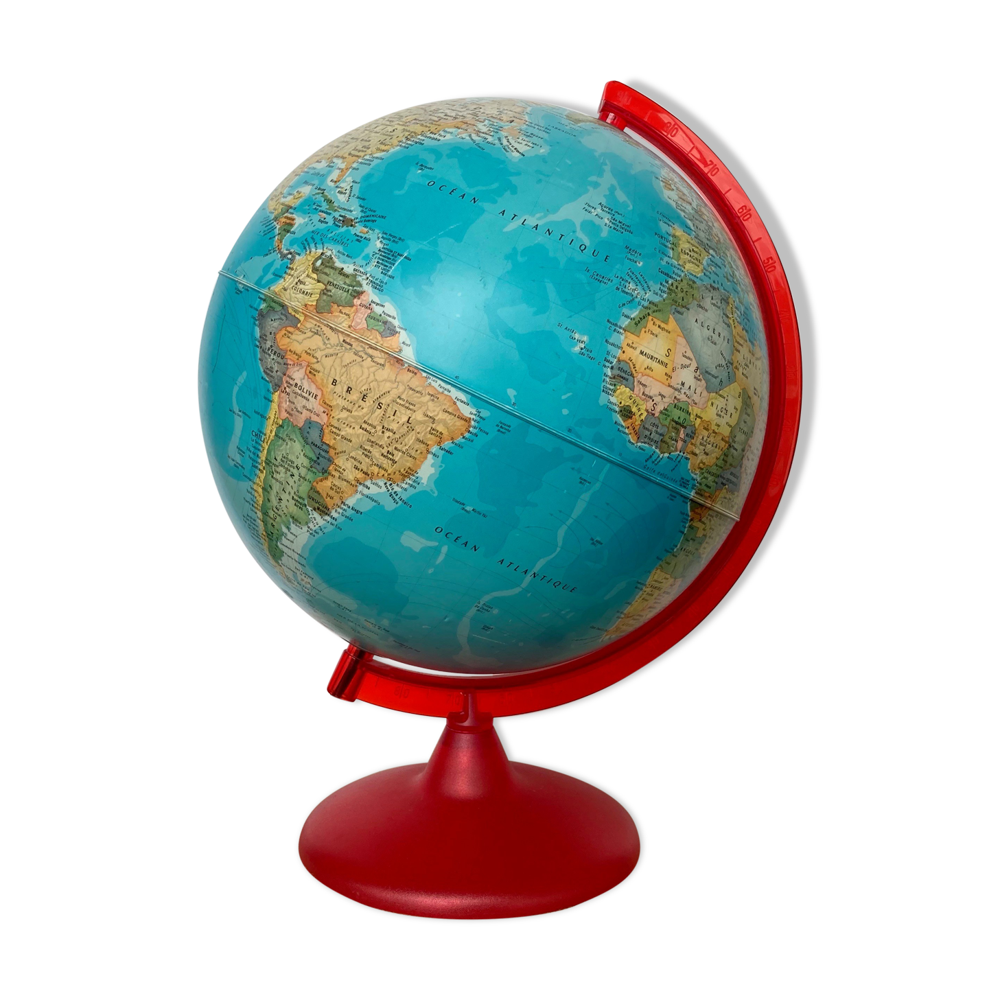 Luminous globe world map