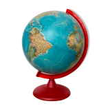 Luminous globe world map