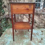 Folk art side table bedside table