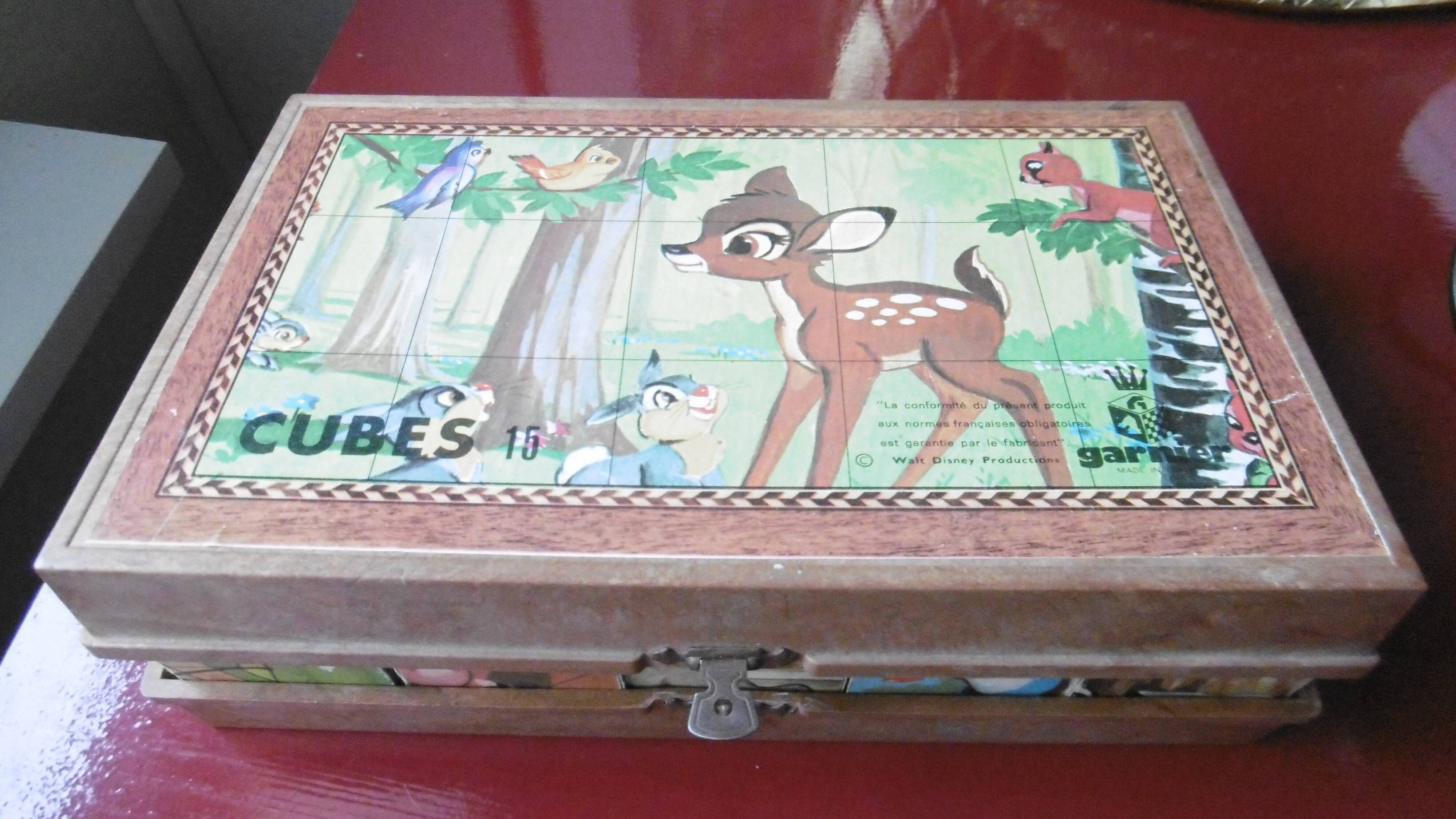 Box of vintage Disney cubes