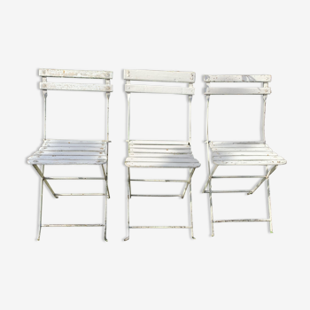 Set of 3 garden chairs