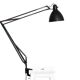 Matte black architect lamp Luxo 1001 by Jac Jacobsen for Luxo. Norway 1950s
