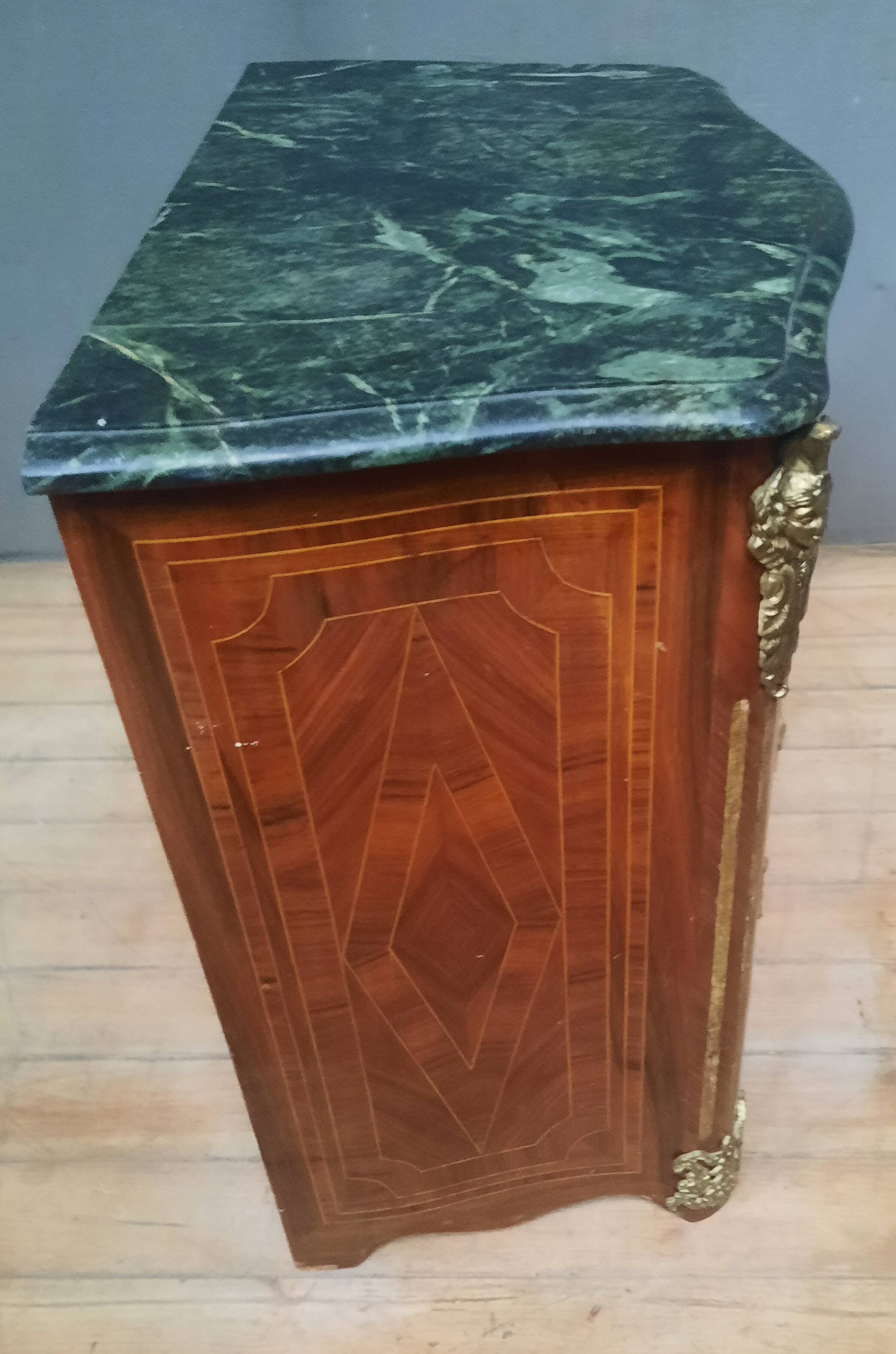 Louis XIV style marquetry chest of drawers