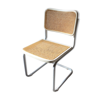 Chaise cannée Cesca B32 design de Marcel Breuer vintage des années 70 Italie