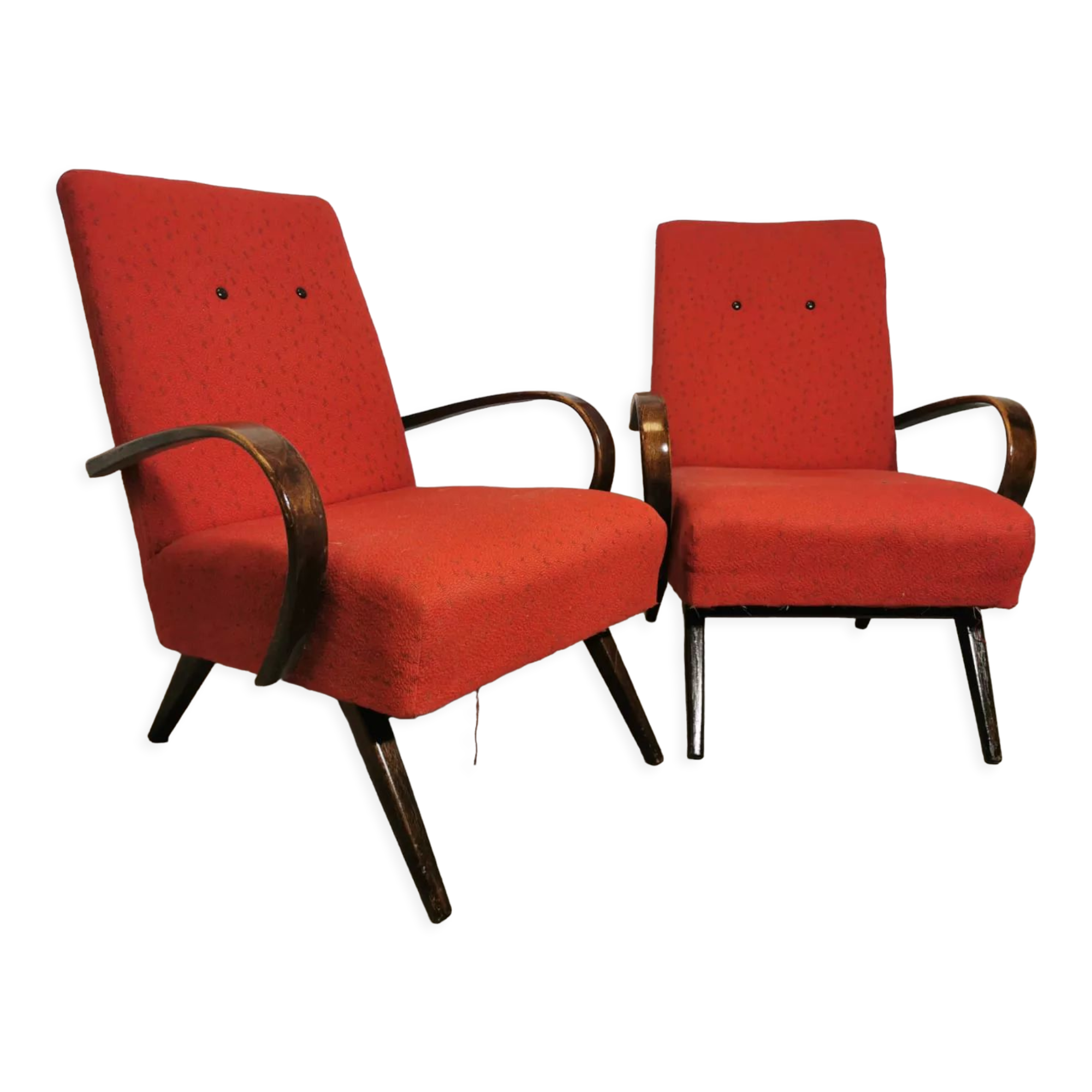 Vintage armchairs by Jaroslav Smidek