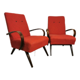 Fauteuils vintage par Jaroslav Smidek