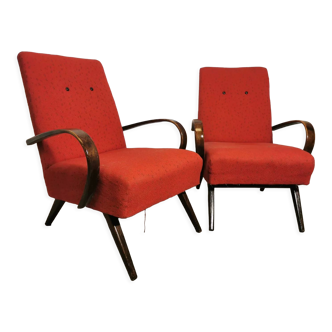 Vintage armchairs by Jaroslav Smidek