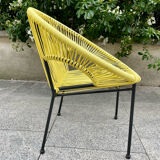 Vintage armchair scoubidou