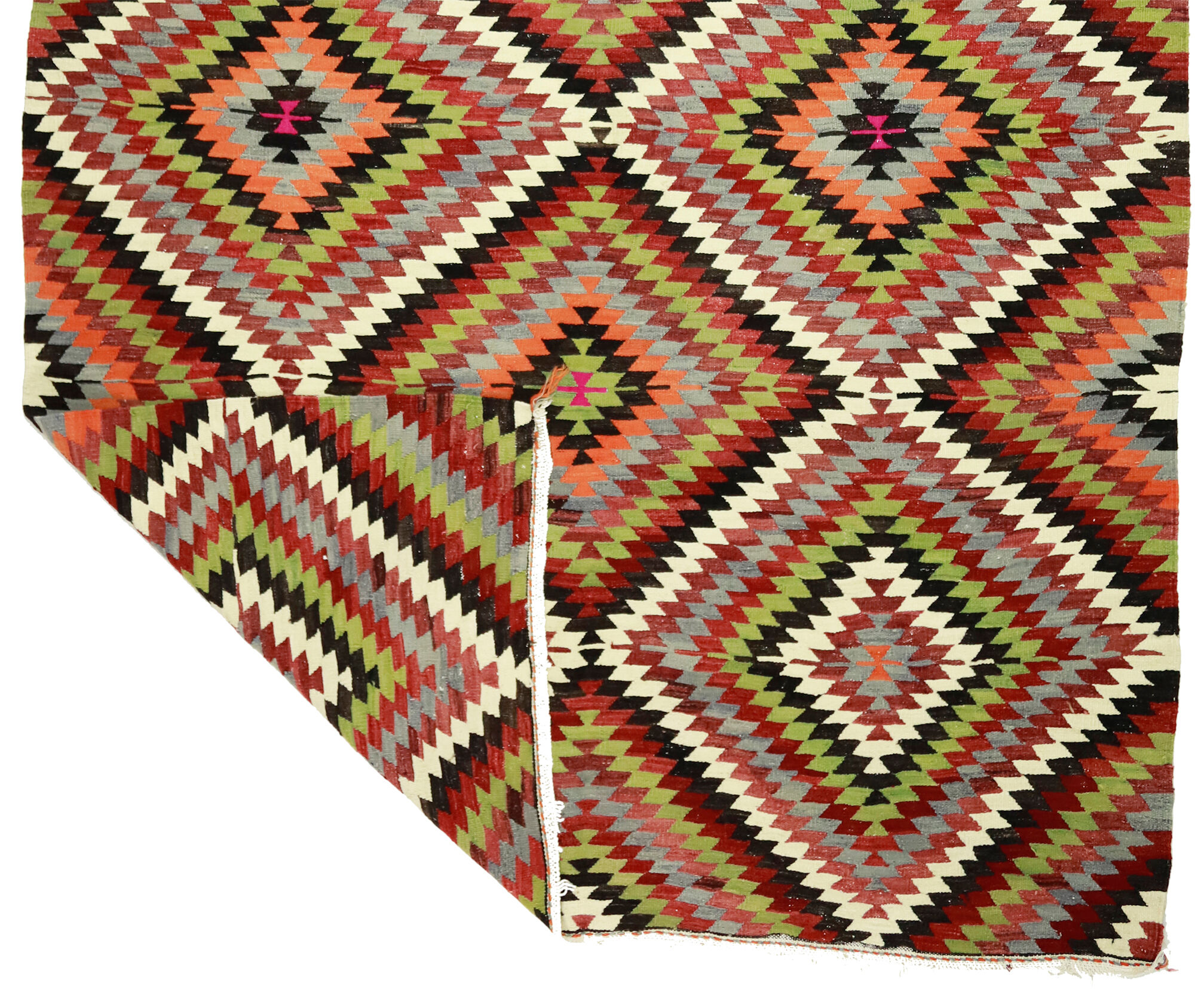 Anatolian handmade kilim rug 317 cm x 201 cm