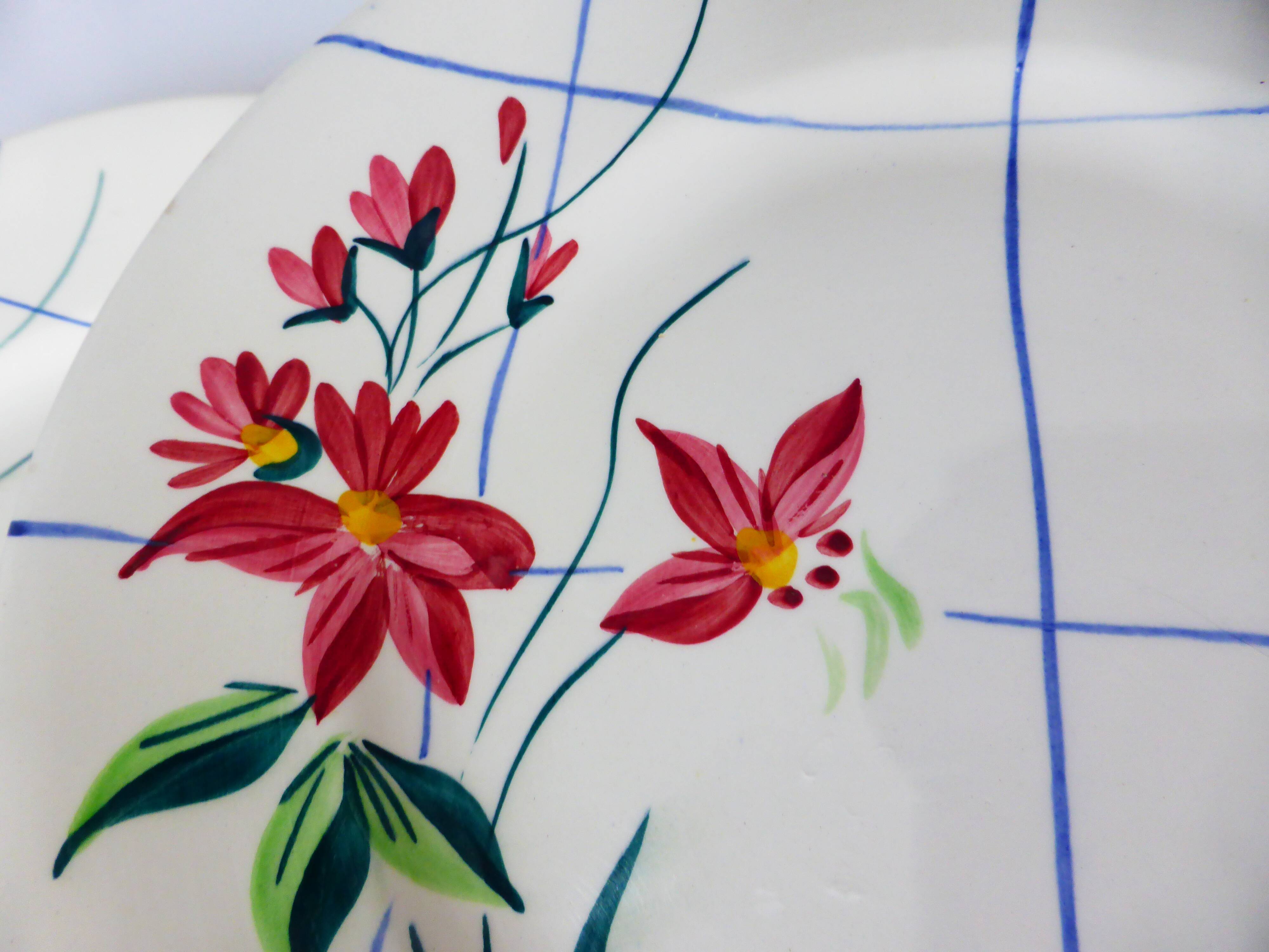 4 vintage flat plates of Niderviller model Saumur 220542