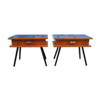 Duo of bedside tables