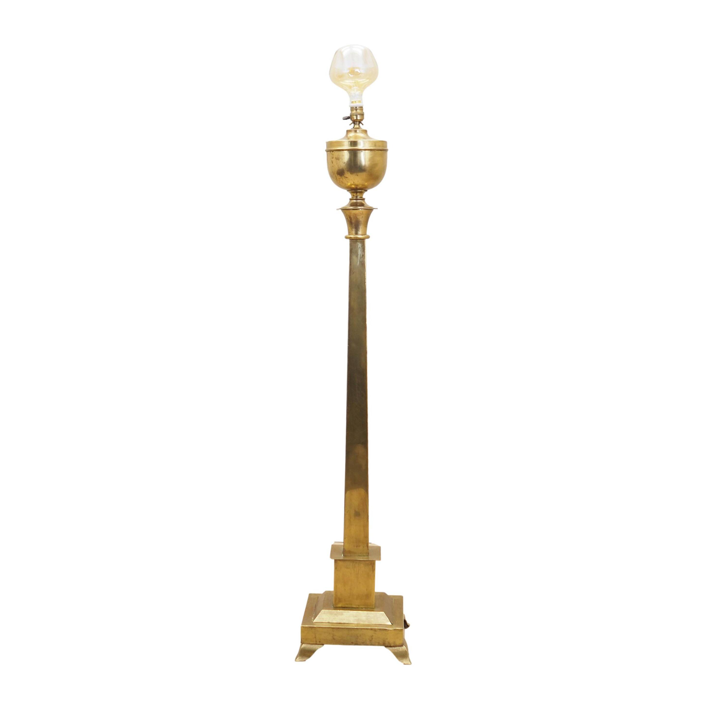 Brass lamp, Danish design, 1960s, production: Denmark