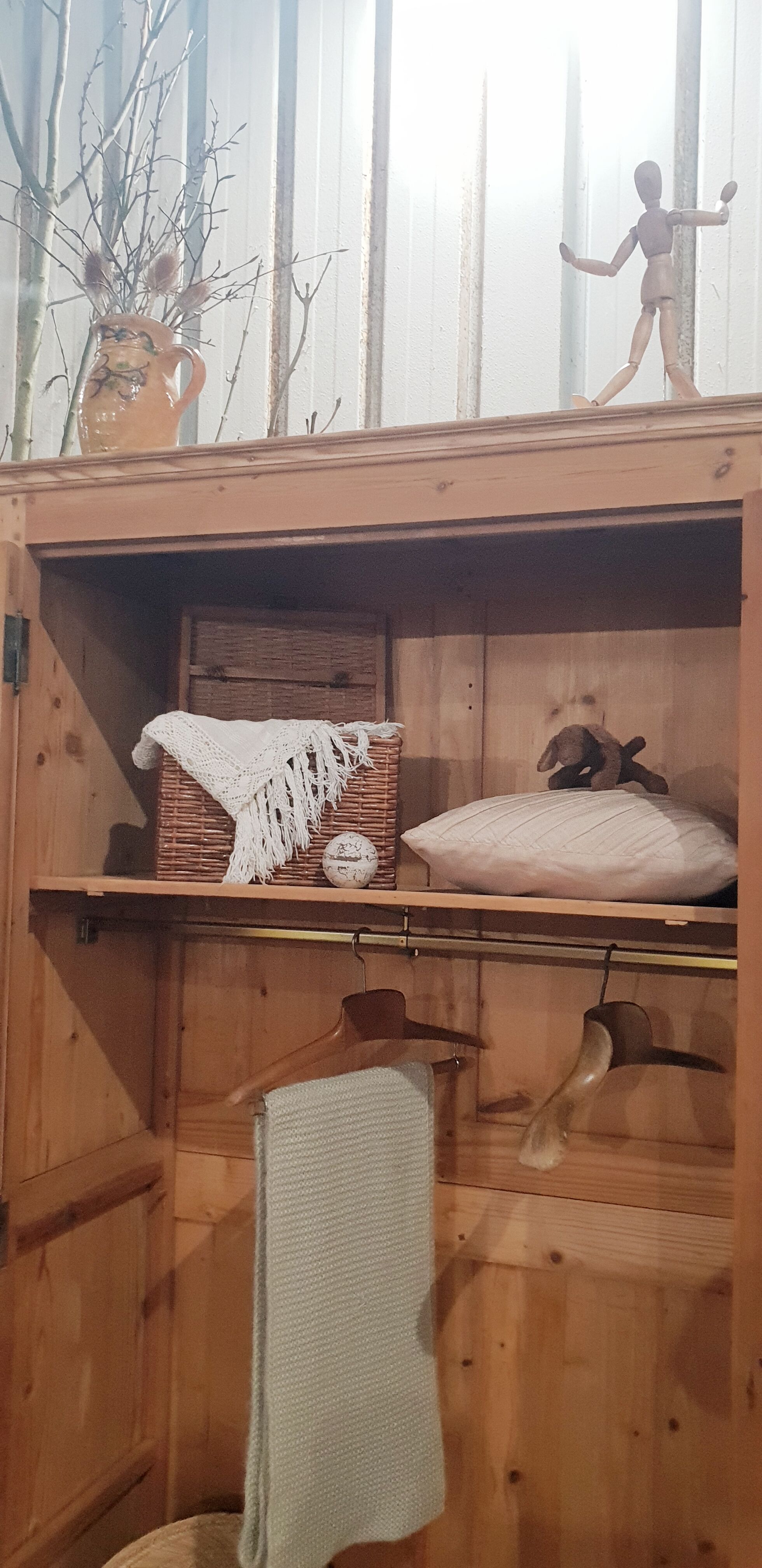 Antique pine cabinet