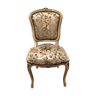 6 Chairs seat Louis XV light color beige wood tapestry