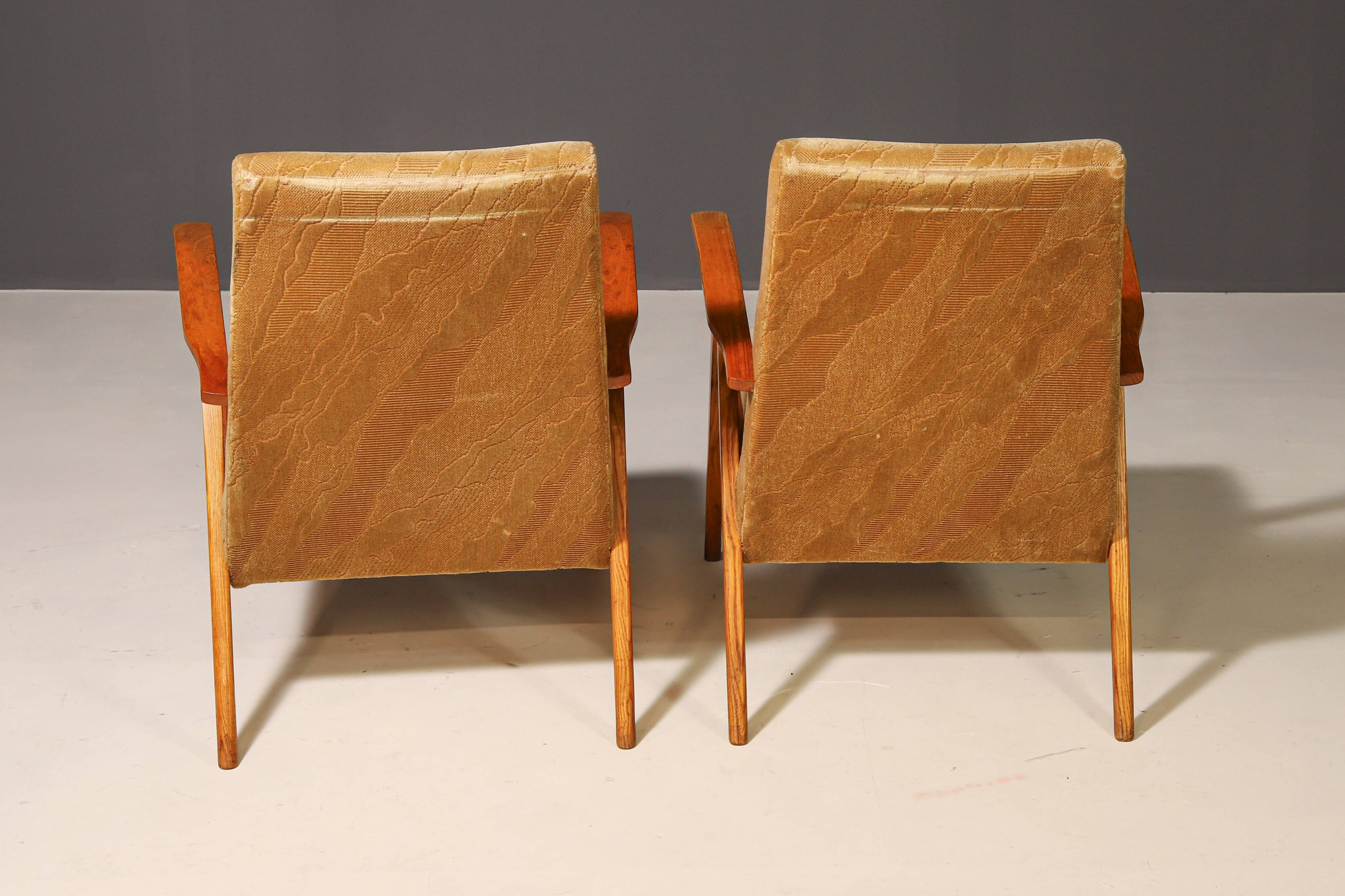 Pair of Czechoslovak armchairs, 1960's