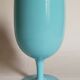 Vintage blue opaline walking vase