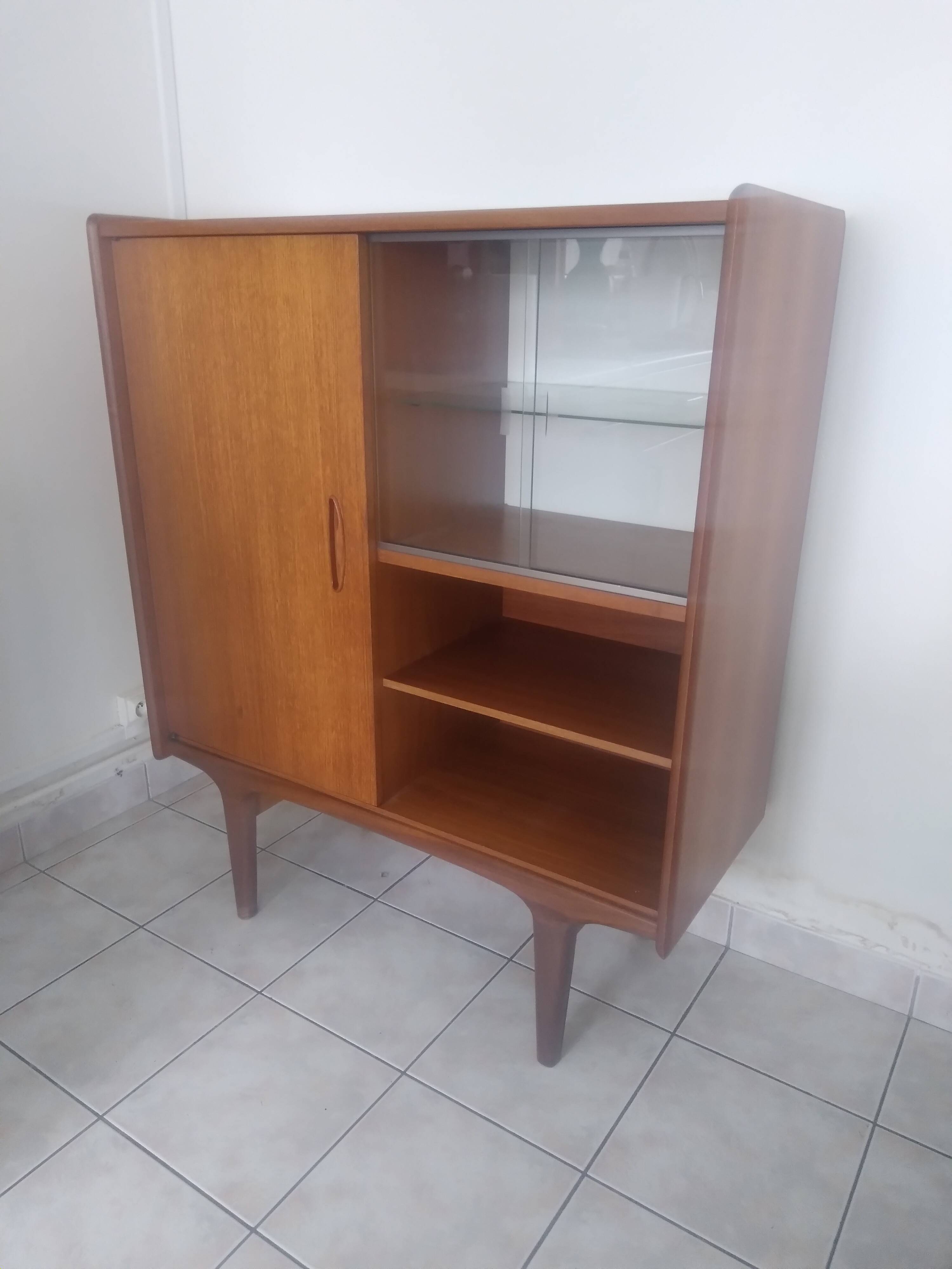 Scandinavian teak library buffet