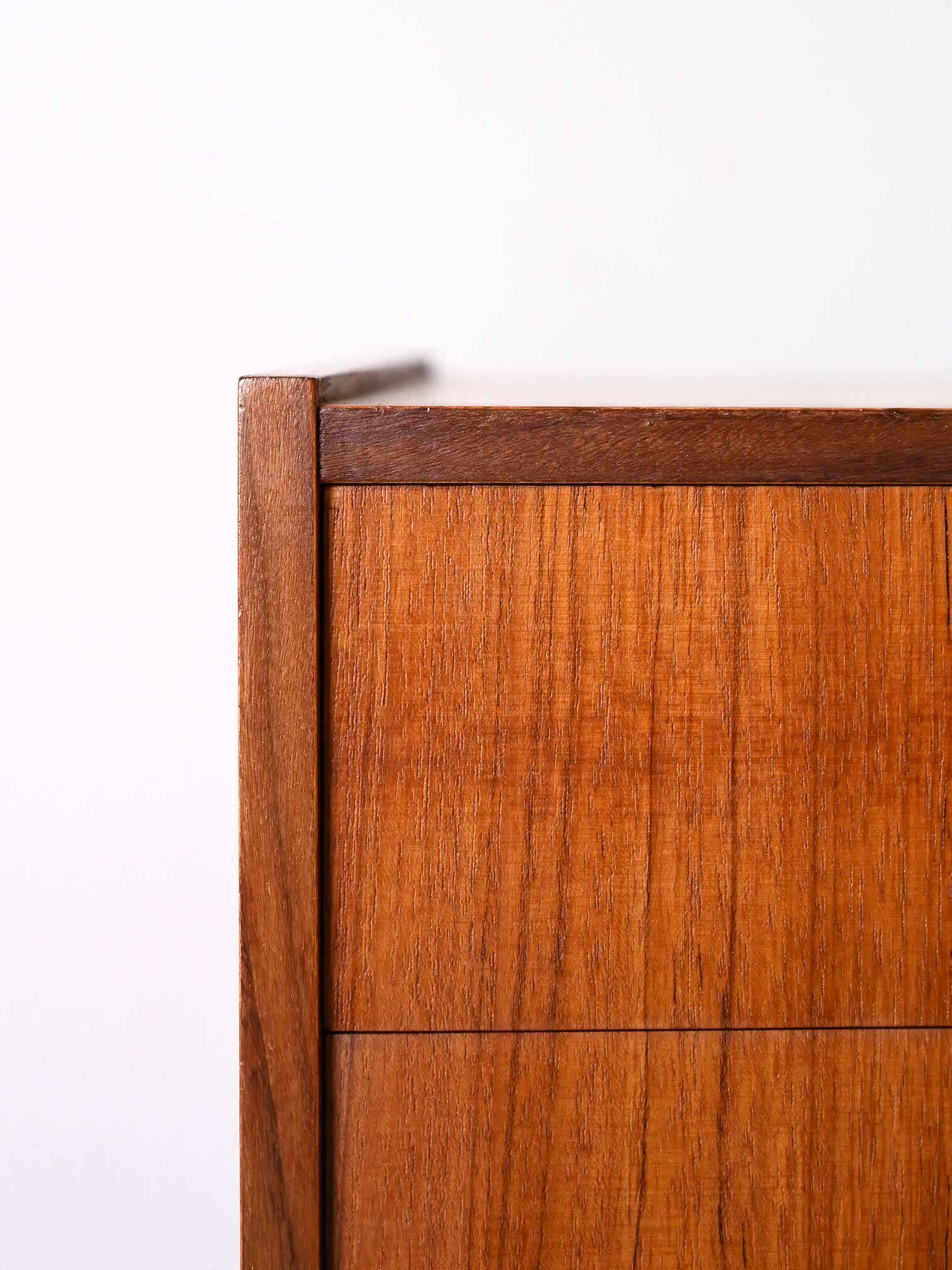 Vintage 1960s nightstand with two drawers