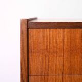 Vintage 1960s nightstand with two drawers