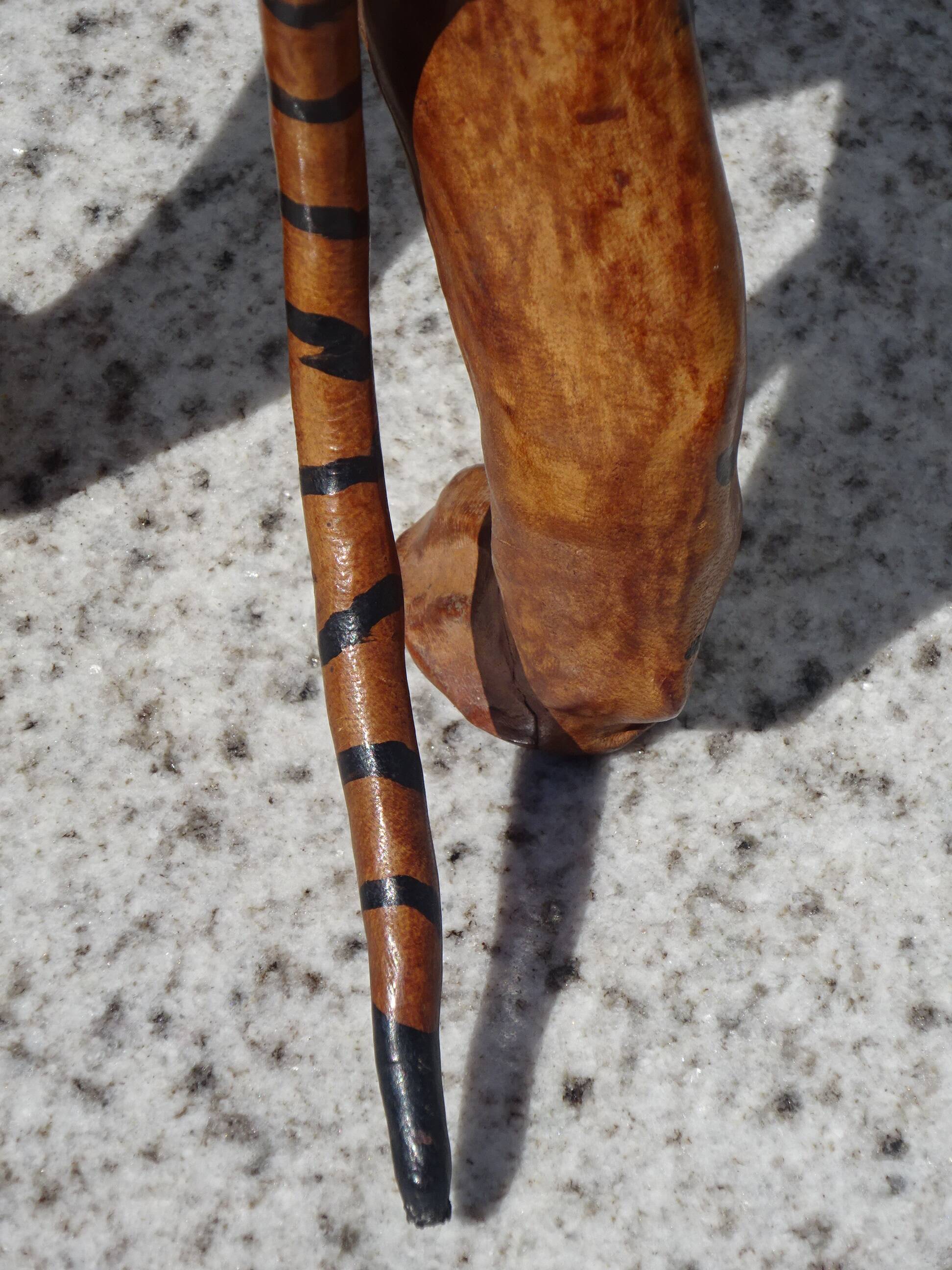 Genuine leather animal, tiger measuring 58 cm.