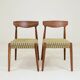 Dining chair set of 2 fiore green