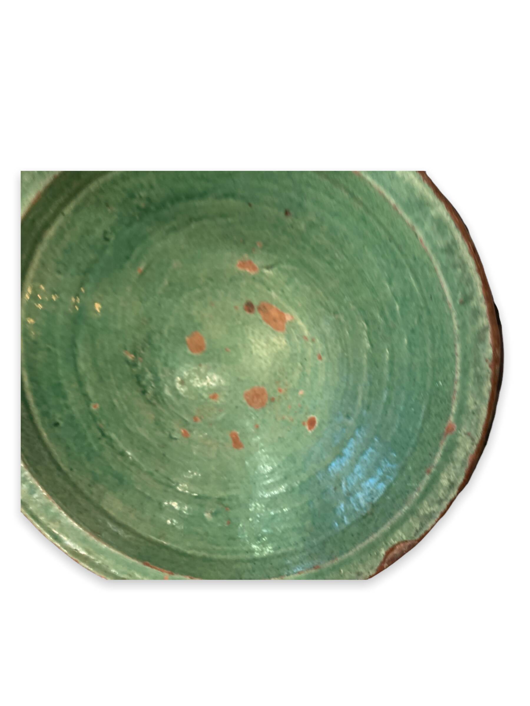 Dish hollow afghan regional enamelled