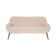 Canapé scandinave en laine bouclée, Danemark années 1960