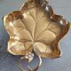 Art nouveau vine leaf cup in gilded metal manufacture wmf