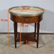 Table bouillotte en acajou, style Louis XVI, fin XIXème