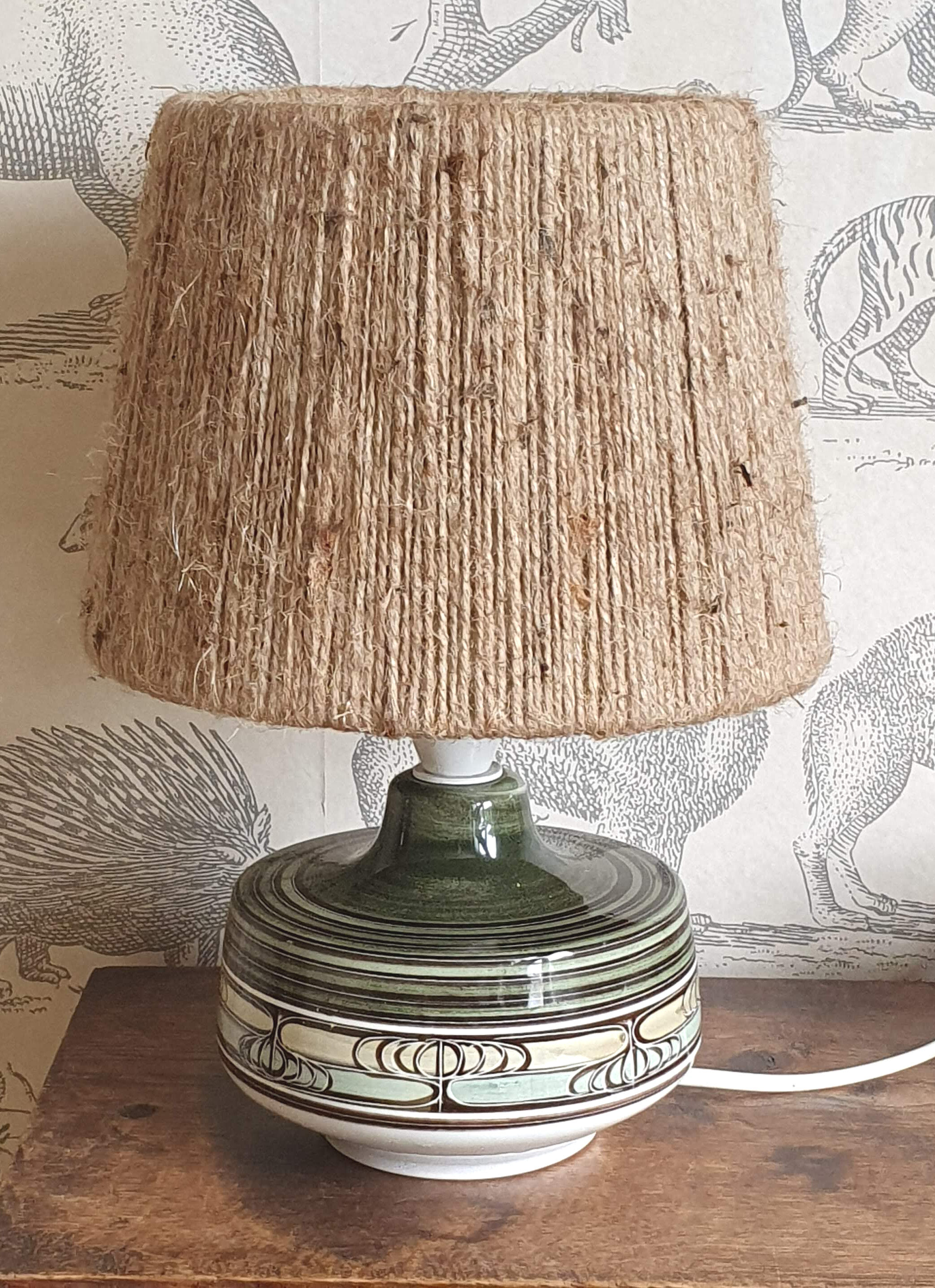 Ceramic lamp Jersey Pottery 70s