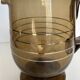 Art deco pitcher in smoked glass