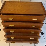 Vintage chest of drawers with compass feet