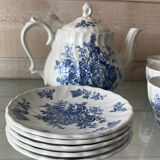Vintage blue tea/coffee service Bountiful Design by Myott
