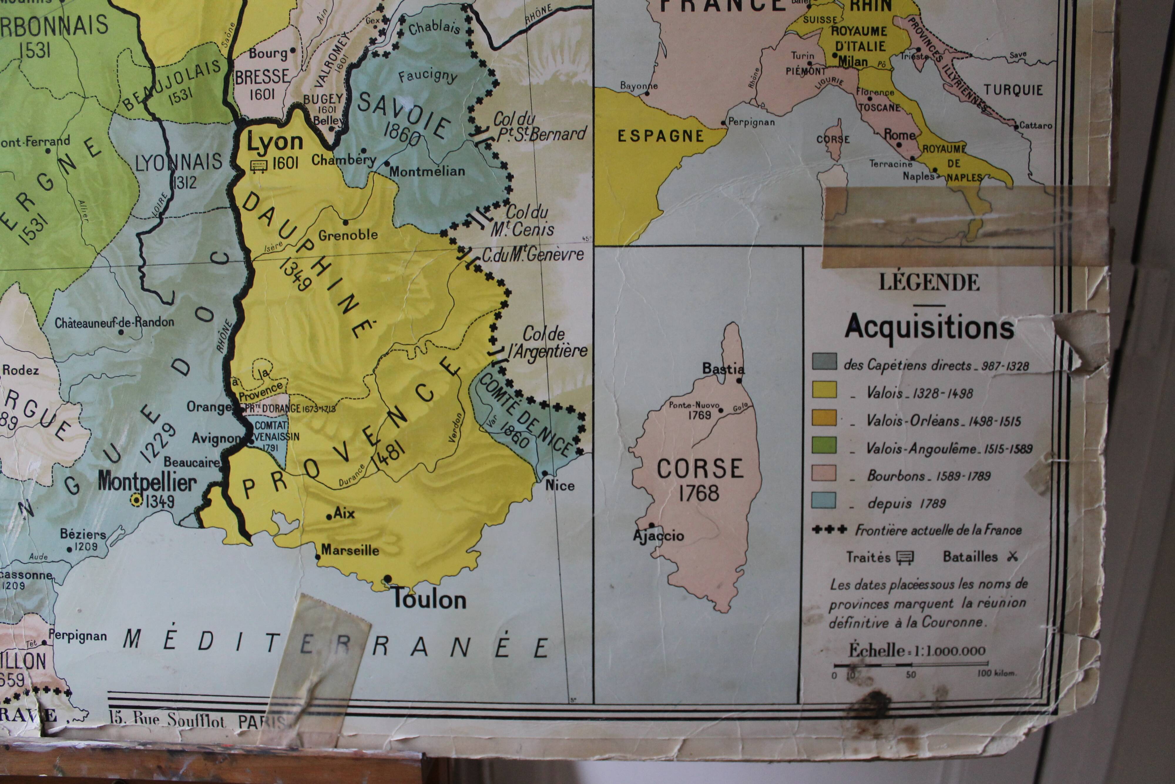 Carte Scolaire Ancienne N 9 Les Croisades N 10 France 987 1871 Selency