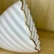 Lampe Suspension Murano Verre Blanc Et Caramel