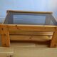 Wood and glass coffee table