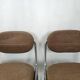 Vintage office chairs fabric and chrome