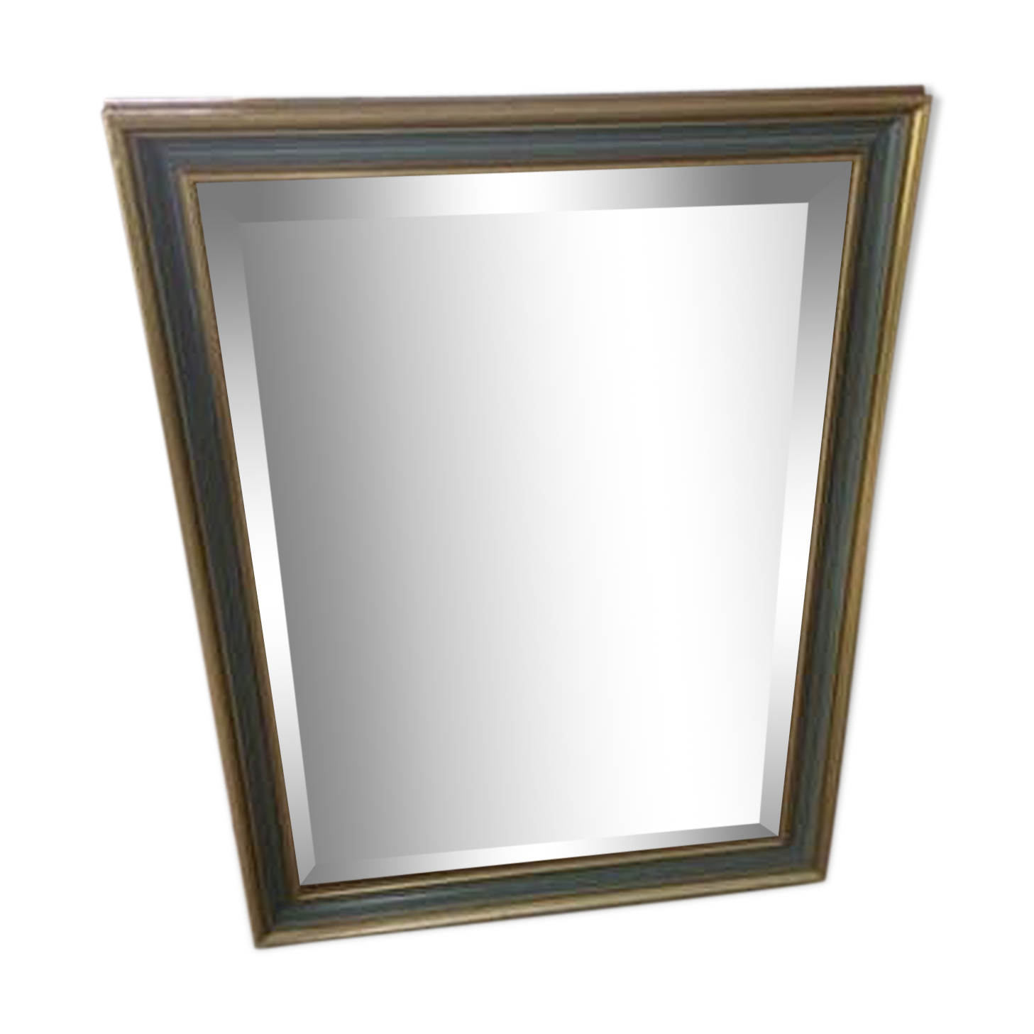 Old golden bevelled mirror 76 x 57cm