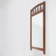 Art Deco mirror in solid wood with facet cut mirror, 1930s