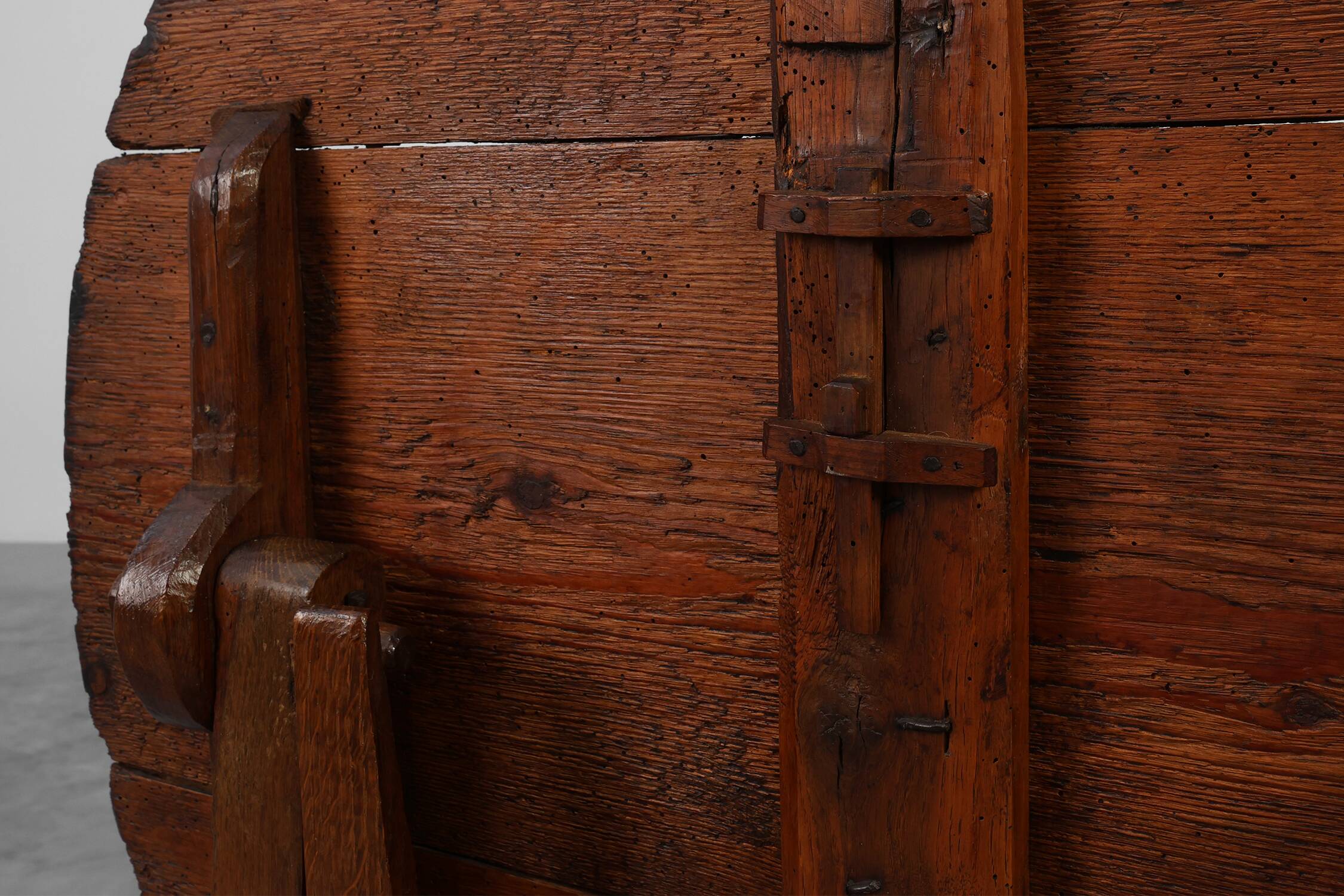 Antique oak Tilt top side table, France ca. 1800